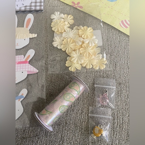 🐰 KAREN FOSTER EASTER SPRING STICKERS & SCRAPBOOK PAPER BUNDLE. RETIRED DESIGN - Picture 4 of 8